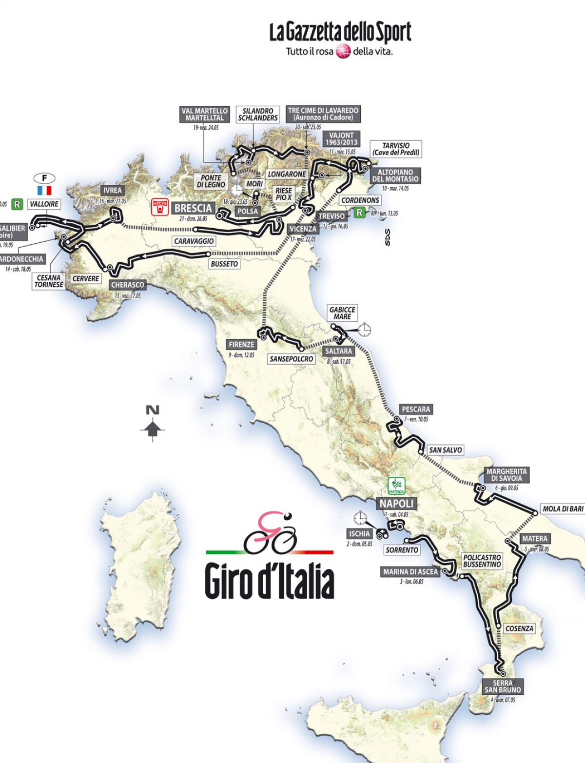 mapa giro de italia 