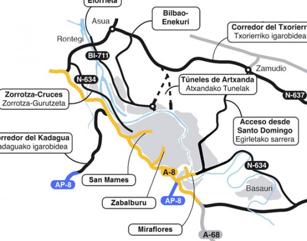 Bilbao trafico mapa Bilbao trafico mapa
