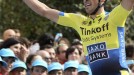 Alberto Contador gana la primera etapa. Foto: EFE