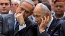Benjamin Netanyahu y Simón Peres. Foto: EFE.