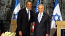 Simón Peres con Barack Obama. Foto: EFE.