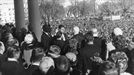 John F. Kennedy toma posesión como presidente. Foto: EFE.