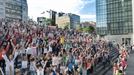 Los actores y seguidores de 'Go!azen' graban un flashmob en Bilbao