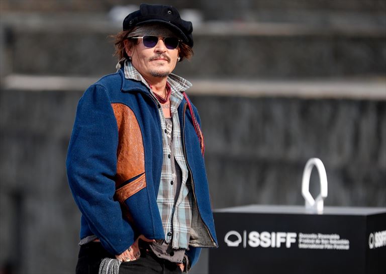 Johnny Depp, en San Sebastián. Foto: EFE