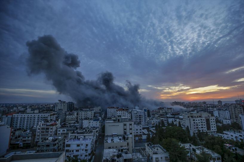 Israelen erasoa Gazaren aurka. Argazkia: Efe
