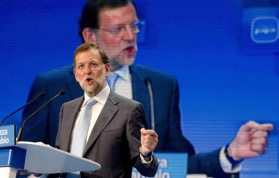Mariano Rajoy, durante la última convención nacional del PP, en Málaga. EFE