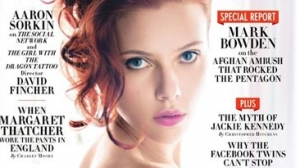 Scarlett Johansson, 'Vanity Fair' aldizkariko azalean. Argazkia: 'Vanity Fair'