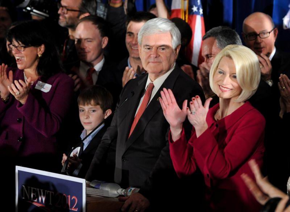 Gingrich gana en las primarias republicanas en Carolina del Sur