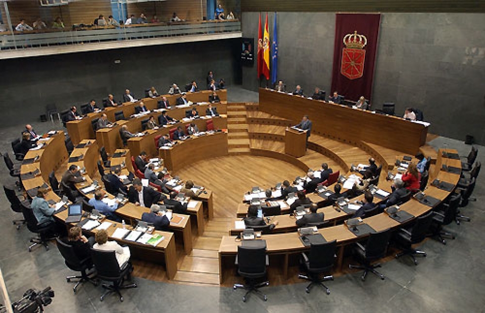 Una sesión en el Parlamento Navarro. Foto: EITB