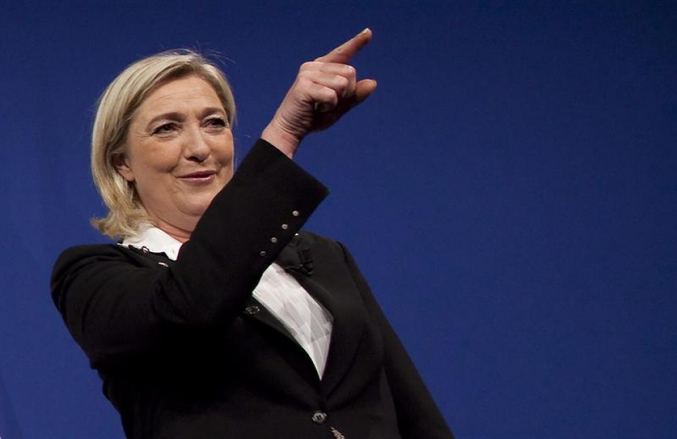 Marine Le Pen Fronte Nazionaleko burua. Argazkia: EFE