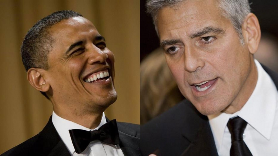 George Clooney y Barack Obama. Foto: EFE