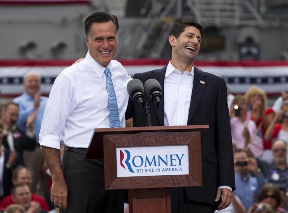 Elecciones USA | Romnet presenta a Paul Ryan como vicepresidente
