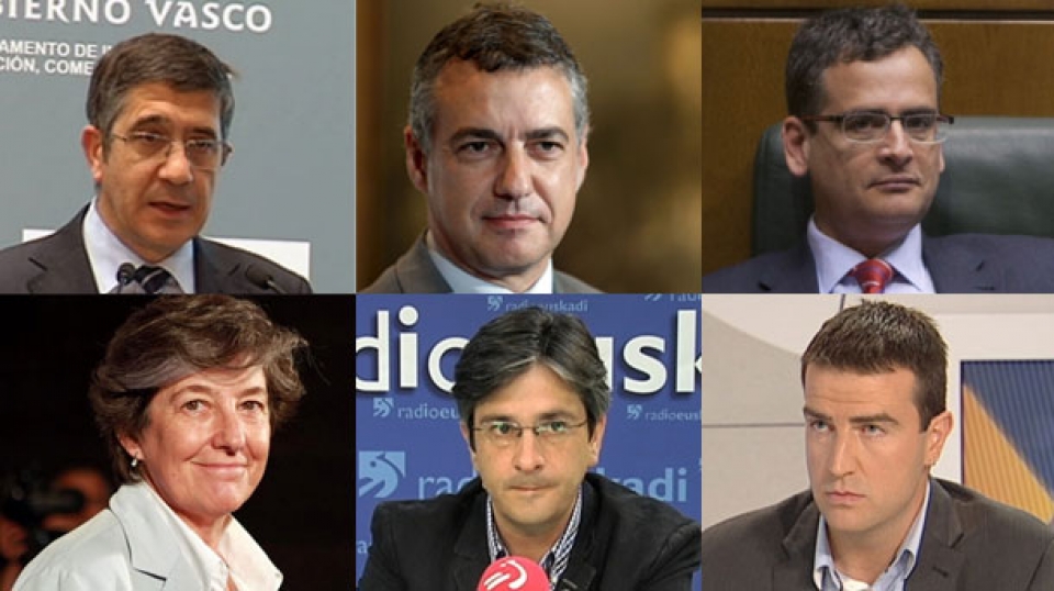 Candidatos a las elecciones vascas 2012. Foto: EITB