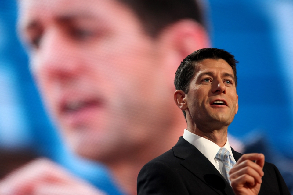 Paul Ryan durante su discurso en la Convención Republicana. Foto: EFE