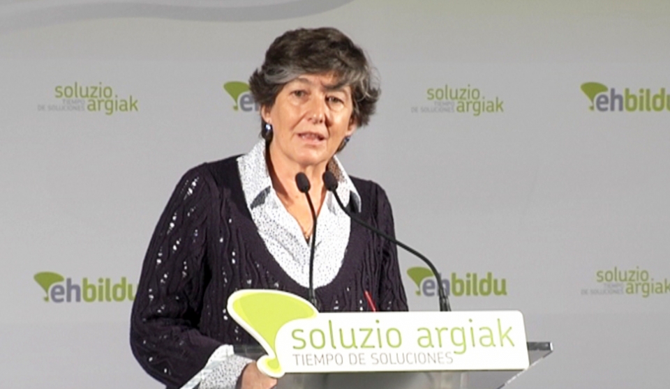  La candidata a lehendakari por EH Bildu, Laura Mintegi.