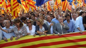 Diada: Manifestación en favor de la independencia el 11 de septiembre en Barcelona