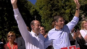 Rubalcaba destaca el modelo de Euskadi frente a los ajustes de Rajoy Eitb 