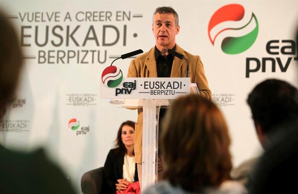 Urkulluk esan du Euskadik gobernatzen dakien gobernua behar duela EFE 