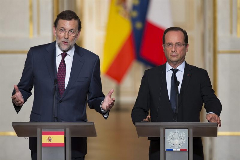 Mariano Rajoy eta François Hollande.