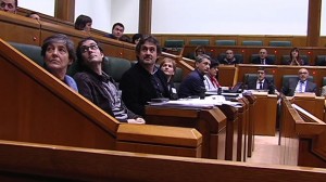 Parlamentarios de EH Bildu en el Parlamento Vasco. Foto: Efe
