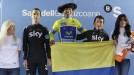 Vuelta al País Vasco: Quintana (ganador), Porte (segundo) y Henao (tercero). Foto: EFE