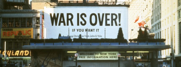 Yoko Ono y John Lennon ¡La guerra ha terminado! (War Is Over!), 1969
