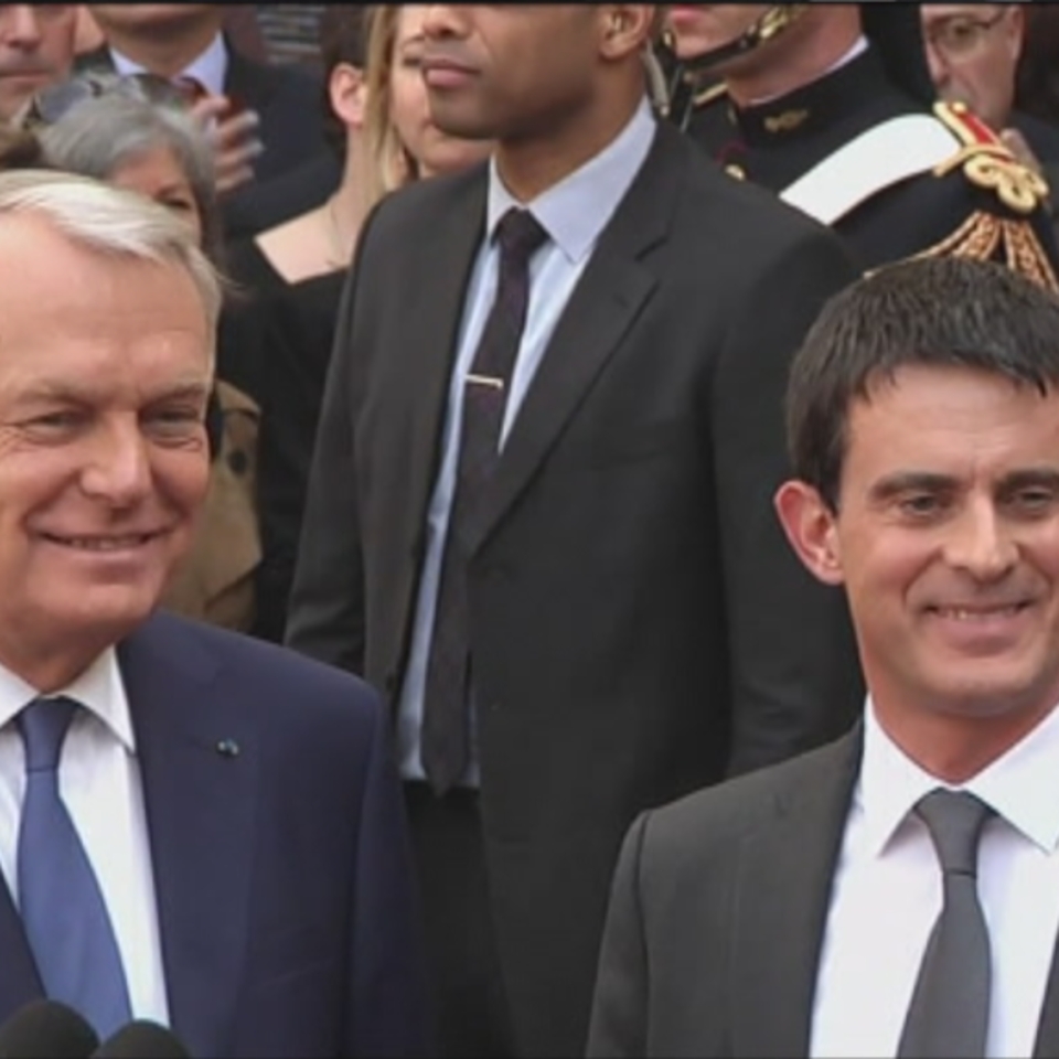 El primer ministro francés, Manuel Valls (d). EiTB