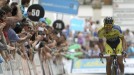 Alberto Contador gana la primera etapa. Foto: EFE