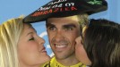 Alberto Contador, aurreneko liderrar. Argazkia: EFE