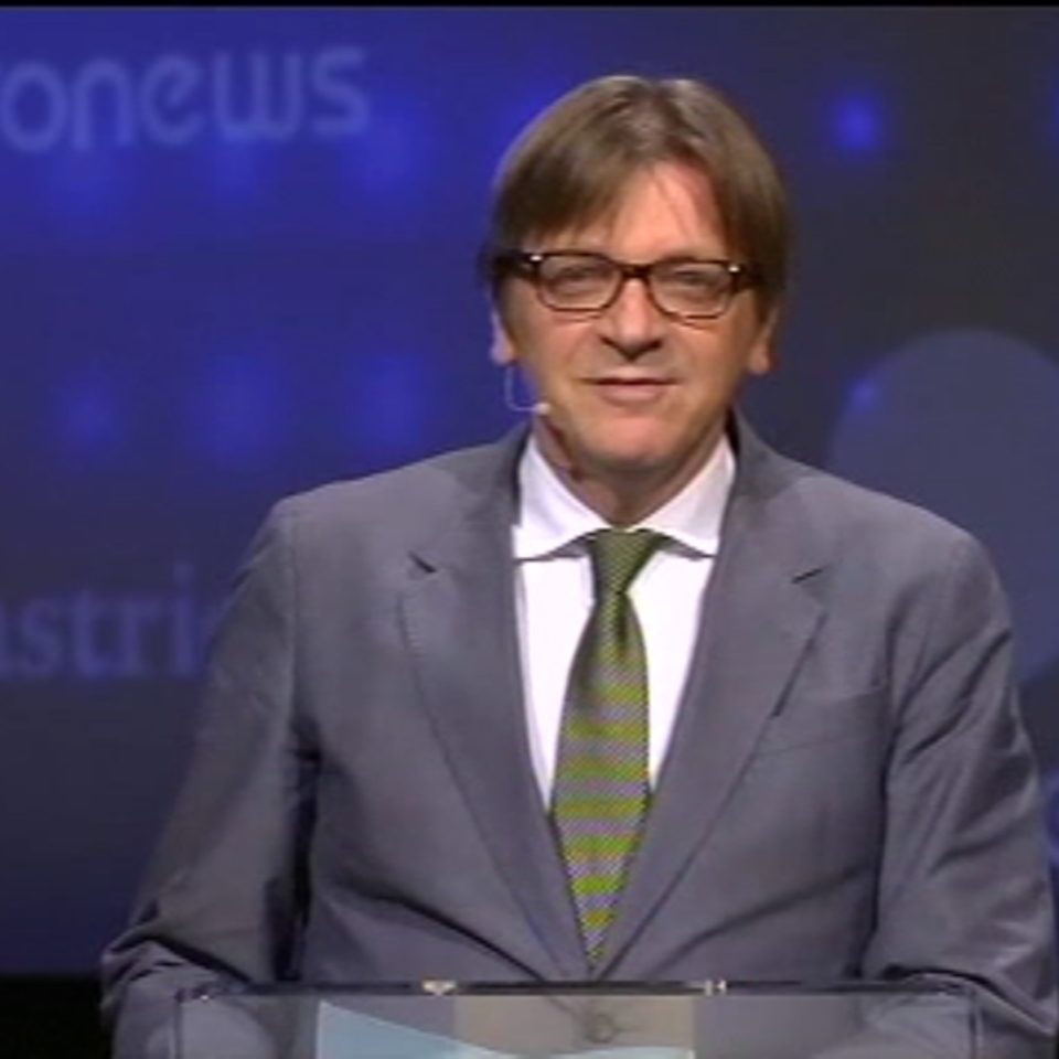 Guy Verhofstadt, candidato de la coalición liberal-demócrata