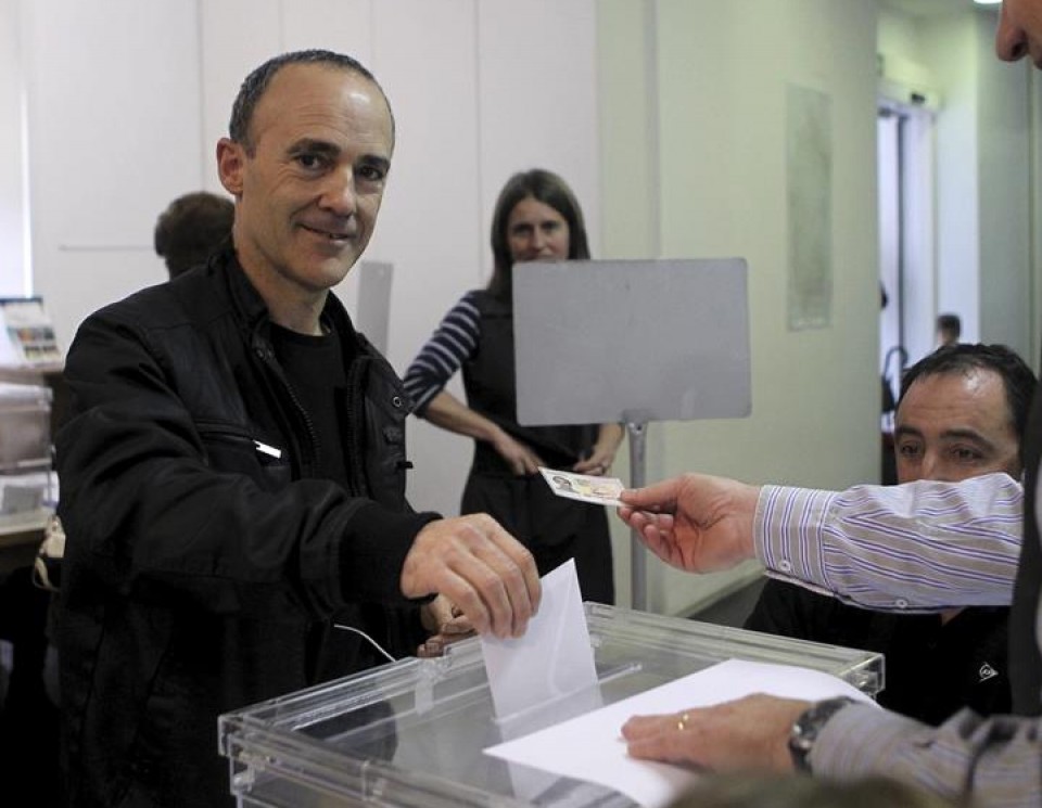 Josu Juaristi candidato de la coalición "Los Pueblos Deciden". Foto: EFE