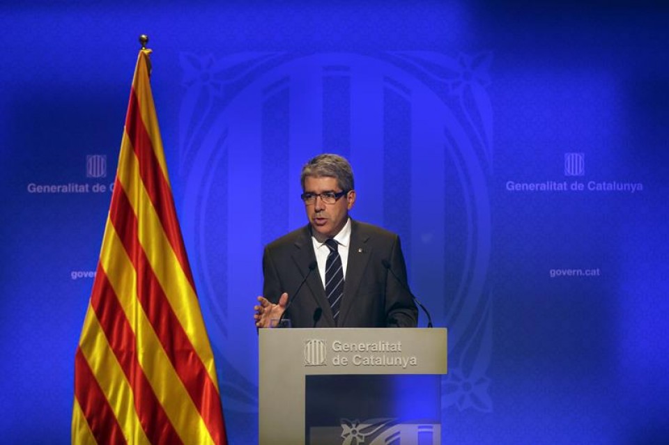 El portavoz del Ejecutivo catalán, Francesc Homs.