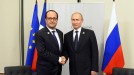 Hollande y Putin. Foto: EFE