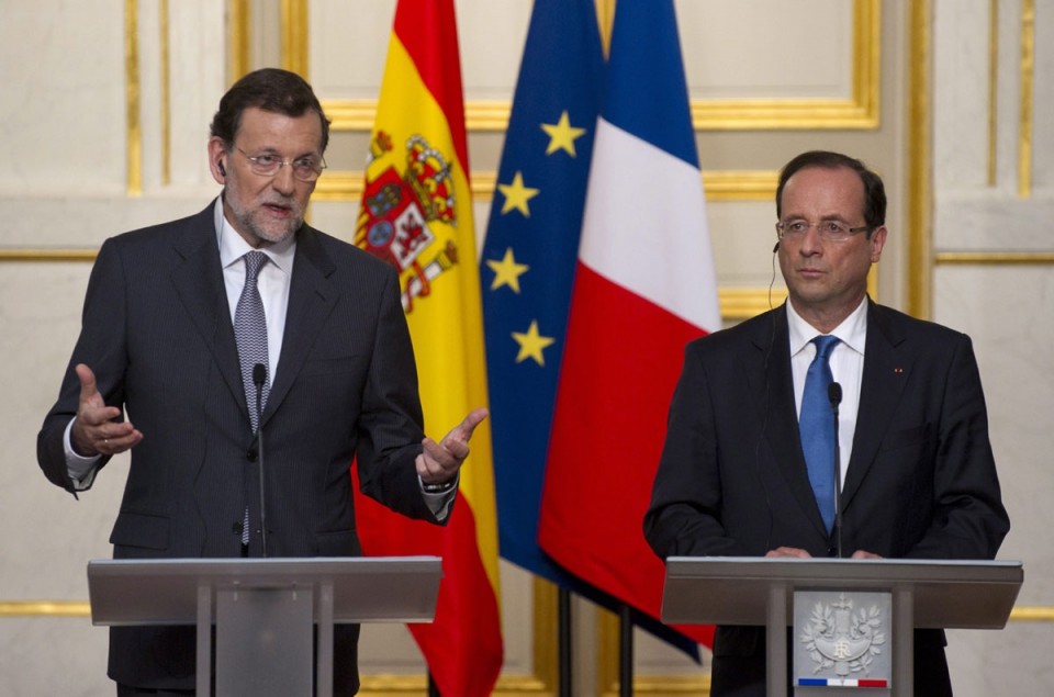 Francois Hollande eta Mariano Rajoy. EFE