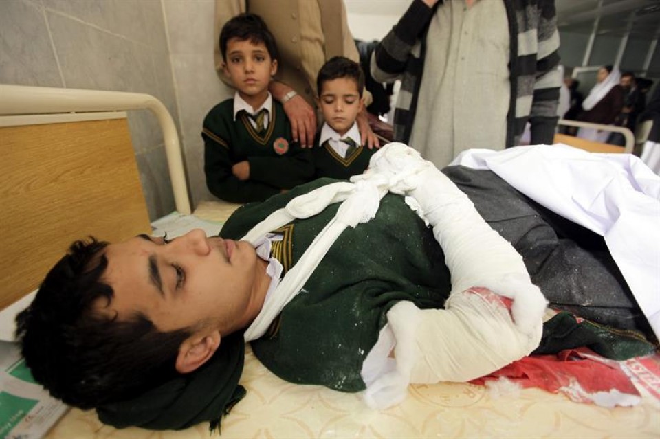 Ataque talibán en Pakistán. Foto: EFE.
