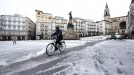 Nieve en Vitoria-Gasteiz. Imagen: EFE