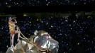 Actuación de Katy Perry en la Super Bowl. Foto: EFE.