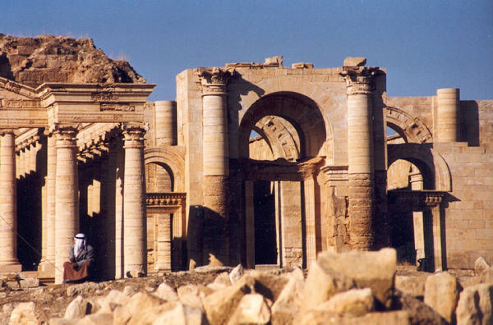 Las ruinas de Hatra. Foto: Wikipedia. 