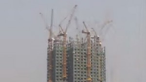 'Time lapse': Cómo construyeron un rascacielos en China en 19 días