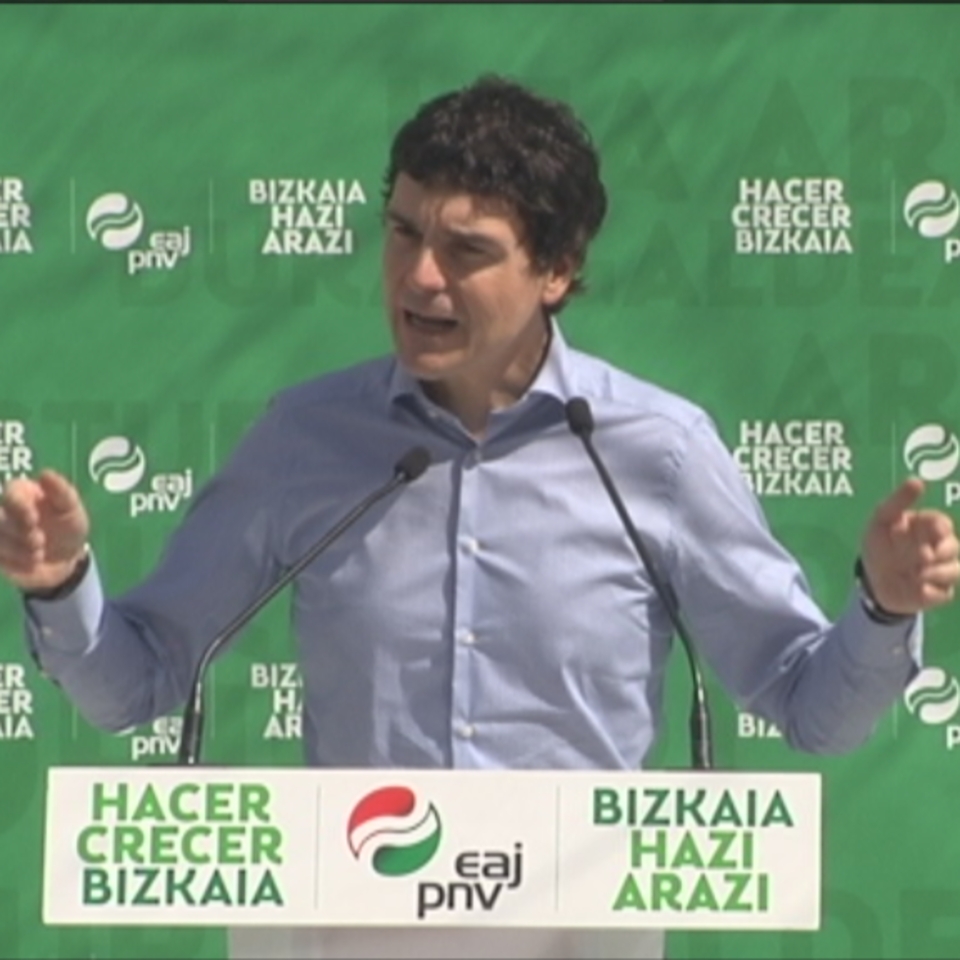 El candidato a diputado general por Bizkaia del PNV, Unai Rementeria. Foto: EiTB