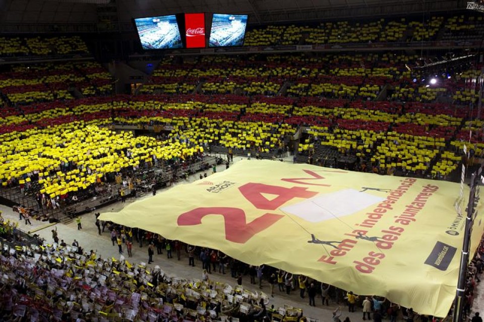 El acto ha tenido lugar en el Palau Sant Jordi de Barcelona. Foto: EFE