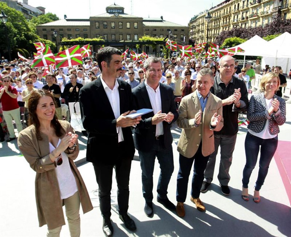 Acto celebrado por el PNV en Donostia. Foto: EFE