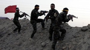 Soldados de las milicias iraquíes
