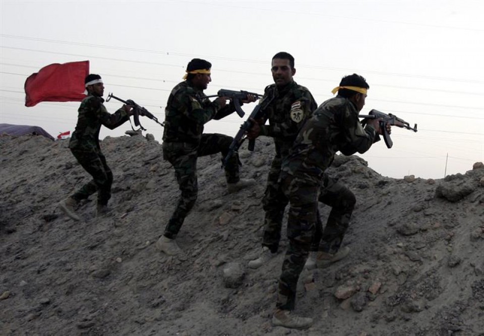 Soldados de las milicias iraquíes