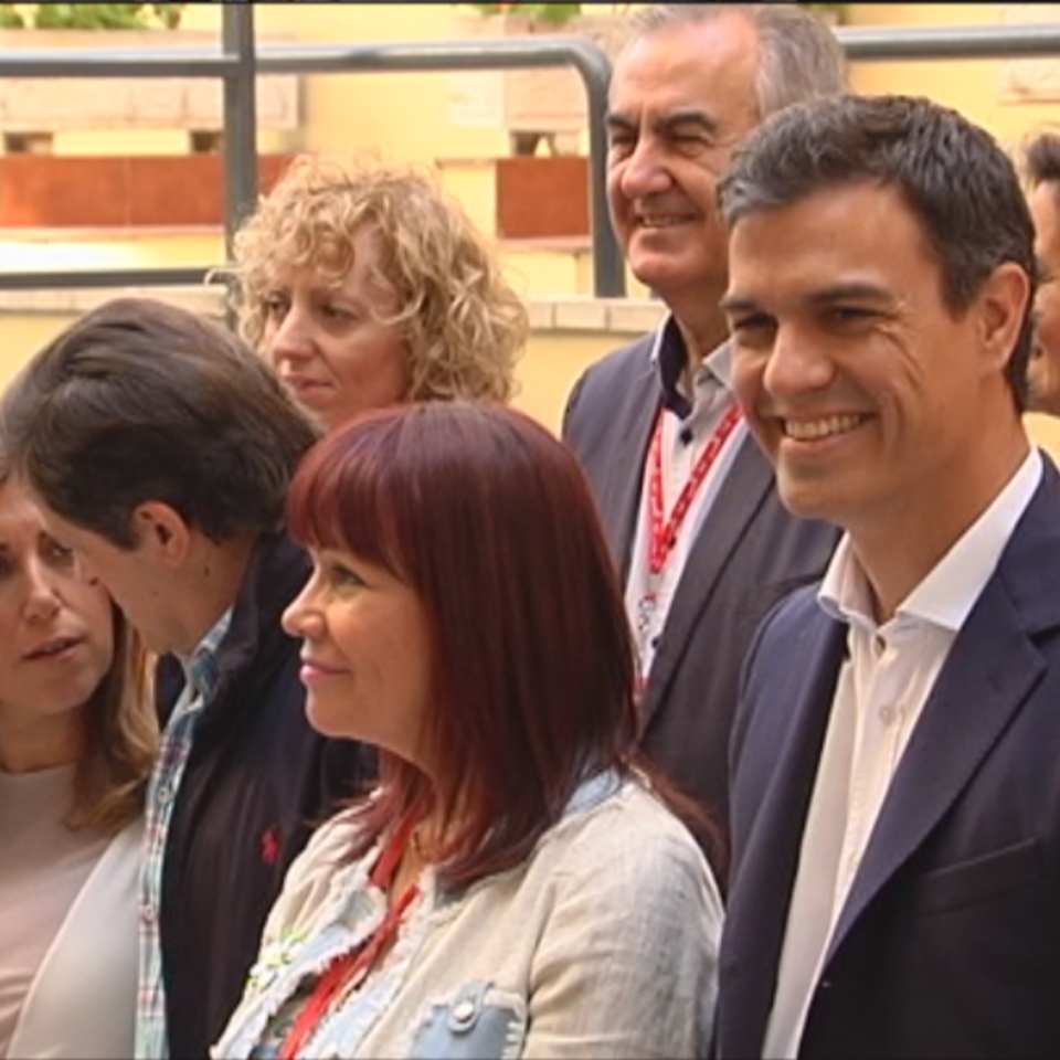 Pedro Sánchez, líder del PSOE, en la Ejecutiva de su partido.