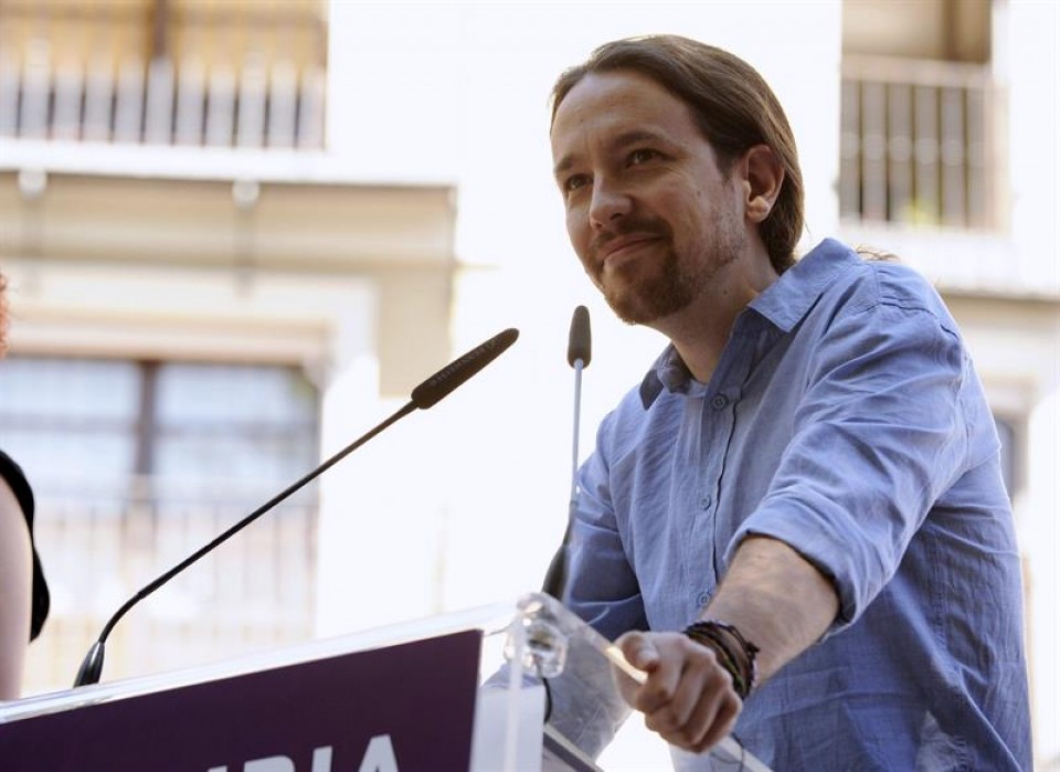 Pablo Iglesias (Podemos). Foto: EFE