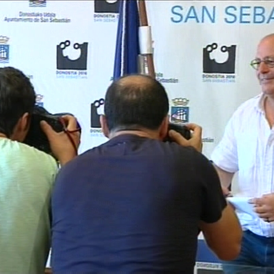 El todavía alcalde de Donostia-San Sebastián, Juan Karlos Izagirre. EiTB