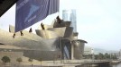 Así ha manecido el entorno del Guggenheim. Foto: EFE