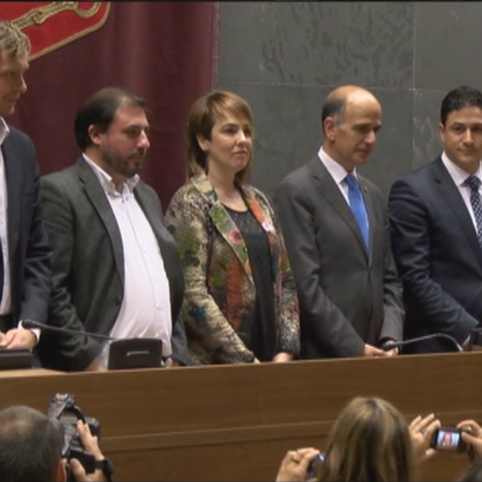 La nueva presidenta del Parlamento de Navarra, Ainhoa Aznárez. Foto: Iñaki Errea