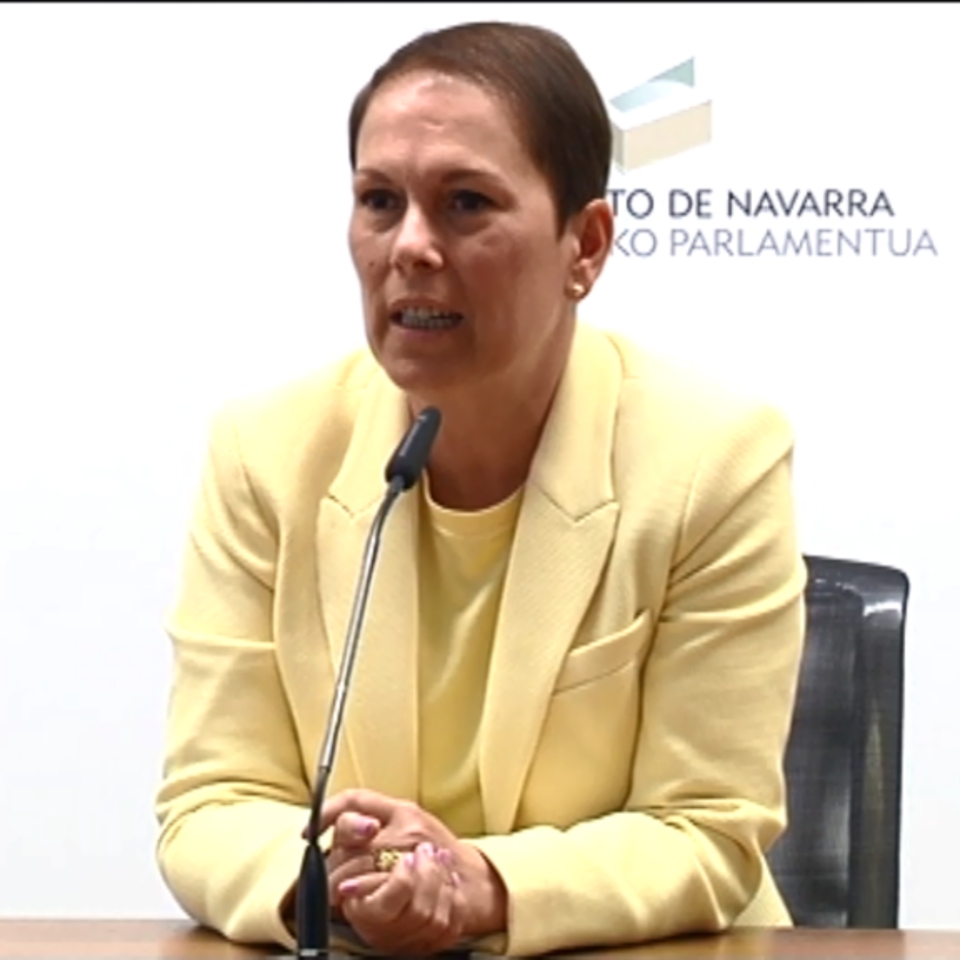 La candidata a presidenta de Navarra de Geroa Bai, Uxue Barkos. Foto: EiTB
